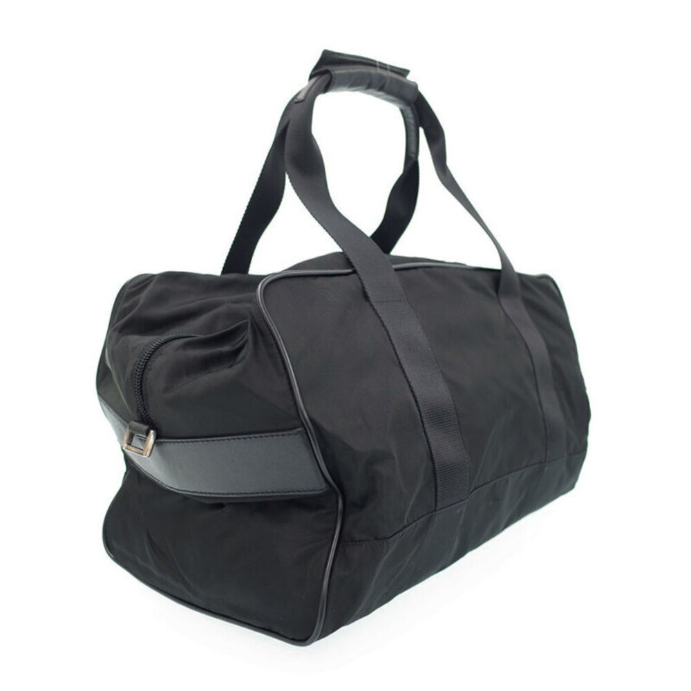 Prada Black 2Way Tessuto Bag Boston Nylon Travel